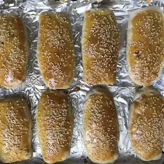 Salty sesame pancakes