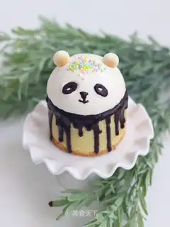 Panda ice cream cake
