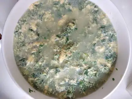 The egg soup