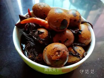 Tea quail eggs