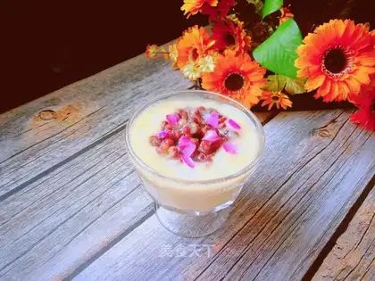 Peaches and bean ice