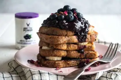 Pure blueberry French toast