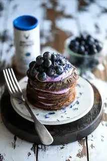 Pure wild blueberry pancakes
