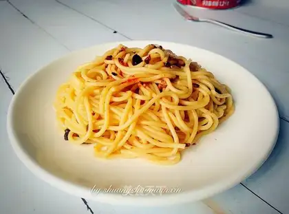 Roasted corn noodles