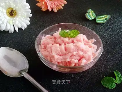 Peaches, watermelon, smoothie