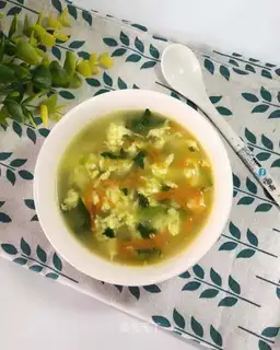 Vegetable egg soup