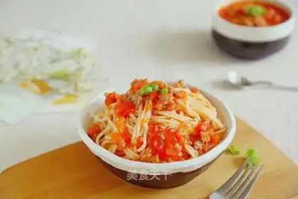 Chinese cheese sauce and noodles