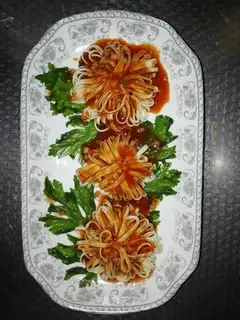♪ The rich flowers with tofu ♪
