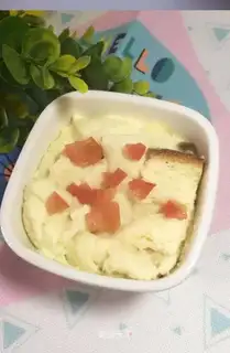 Egg toast pudding