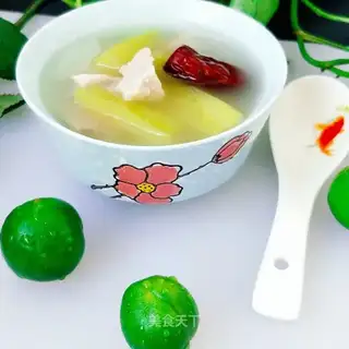 Watermelon skin and thin meat soup