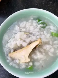 Chicken soup, porridge