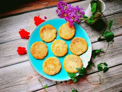 Red potato rice cake