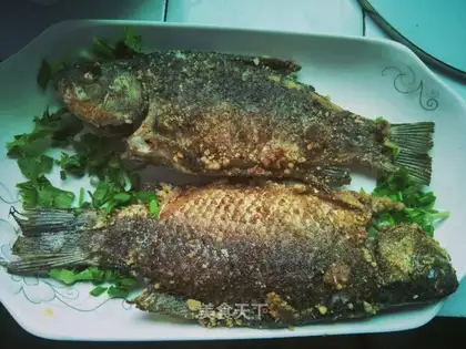 Fried mackerel