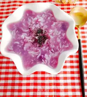 Purple potato silver congee
