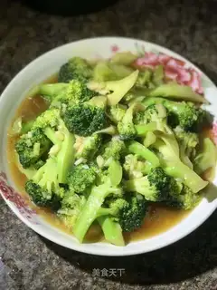 Fried broccoli