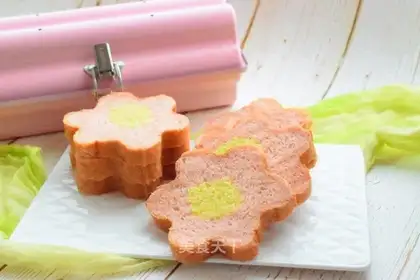 Flowers, coconut toast