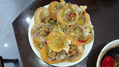 Scallop fan steam