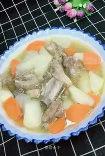 radish steak soup
