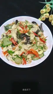 Fried cucumber