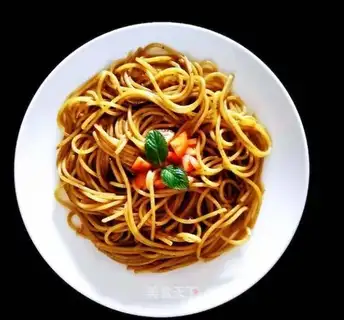 Sesame sauce in Italy. Noodles