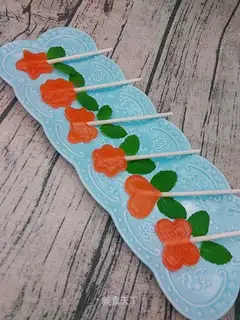 Watermelon frozen lollipop