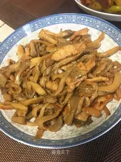 Pumpkin fried meat