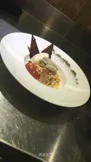 Butter mushroom bacon pasta