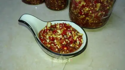 Homemade chili sauce