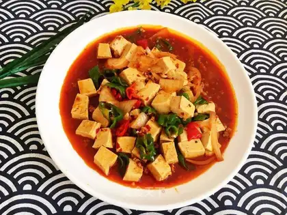 Meat and tofu
