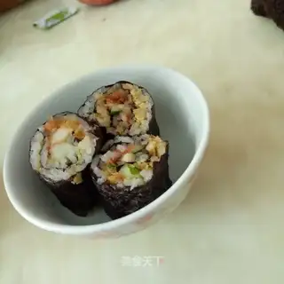 Homemade sushi rolls