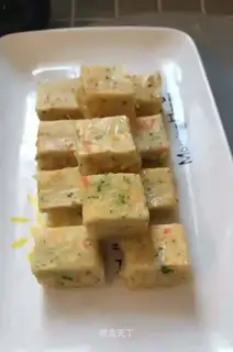 Vegetable pasta steam cake