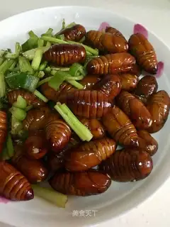 Fried silk