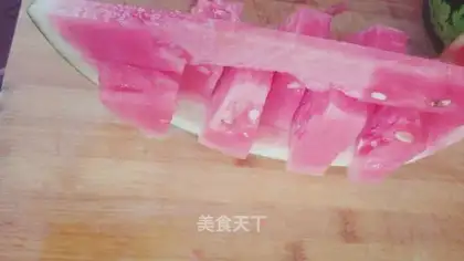 Sliced watermelon