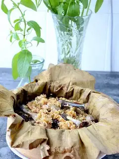 Haffle rice chicken