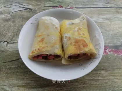 Bottle egg burrito