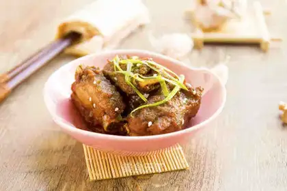 Gin and garlic tea chops