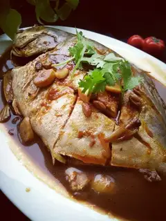 Red-burned fish