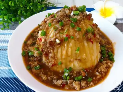 Potato mashed meat