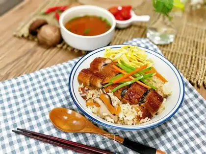 Japanese eel cooking