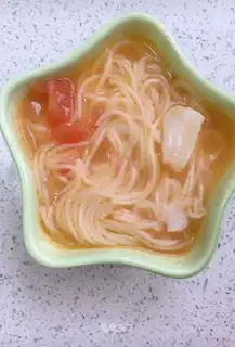 Tomato cod noodles