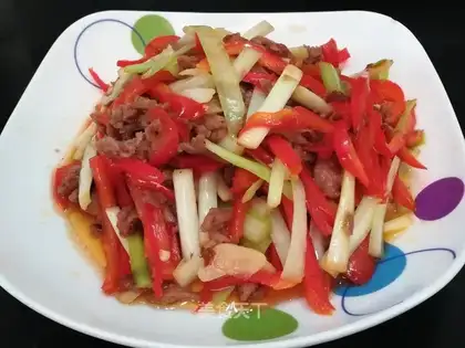 Cream pepper and beef silk