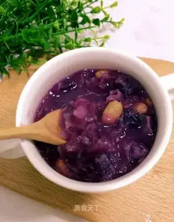 Purple potato silver congee