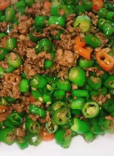 Chili fried meat
