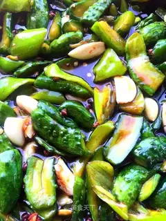 Cream sauce cucumber