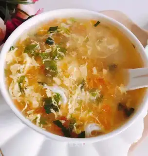 ♪ ♪ West red green omelet soup ♪