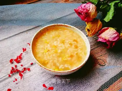 Rice green bean congee