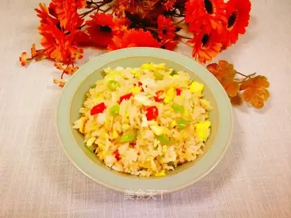 Spicy egg fried rice
