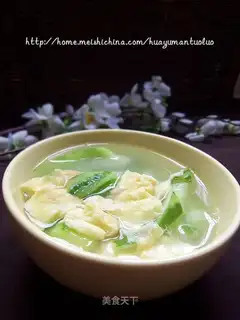 Luffa egg soup