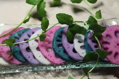 Rainbow lotus root
