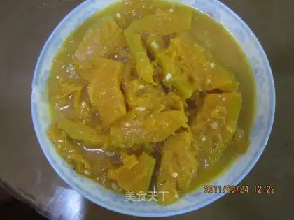 Pumpkin with garlic
